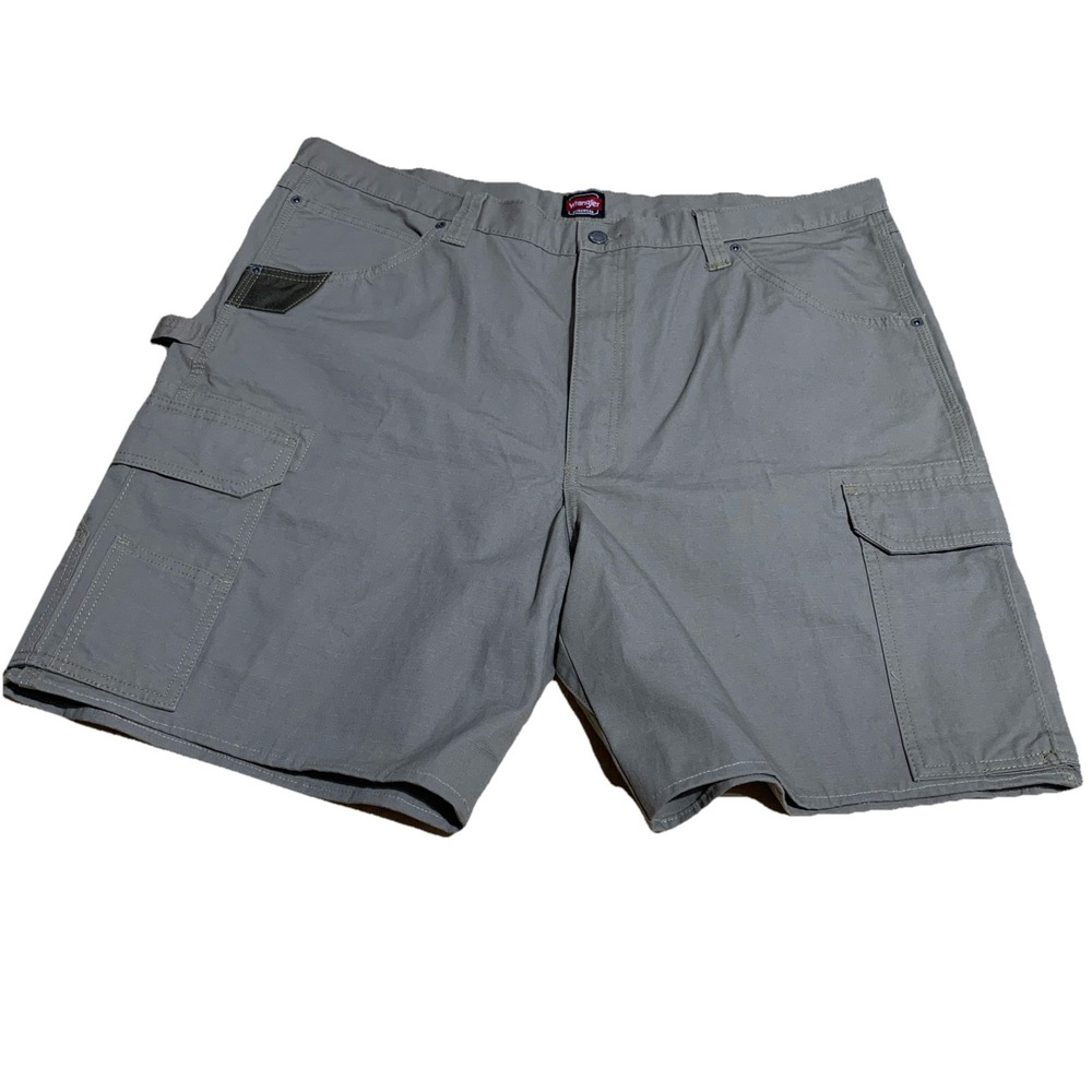 Wrangler Cargo Short Mens 42 Authentics Workwear Ripstop Reinforced Pocket Beige